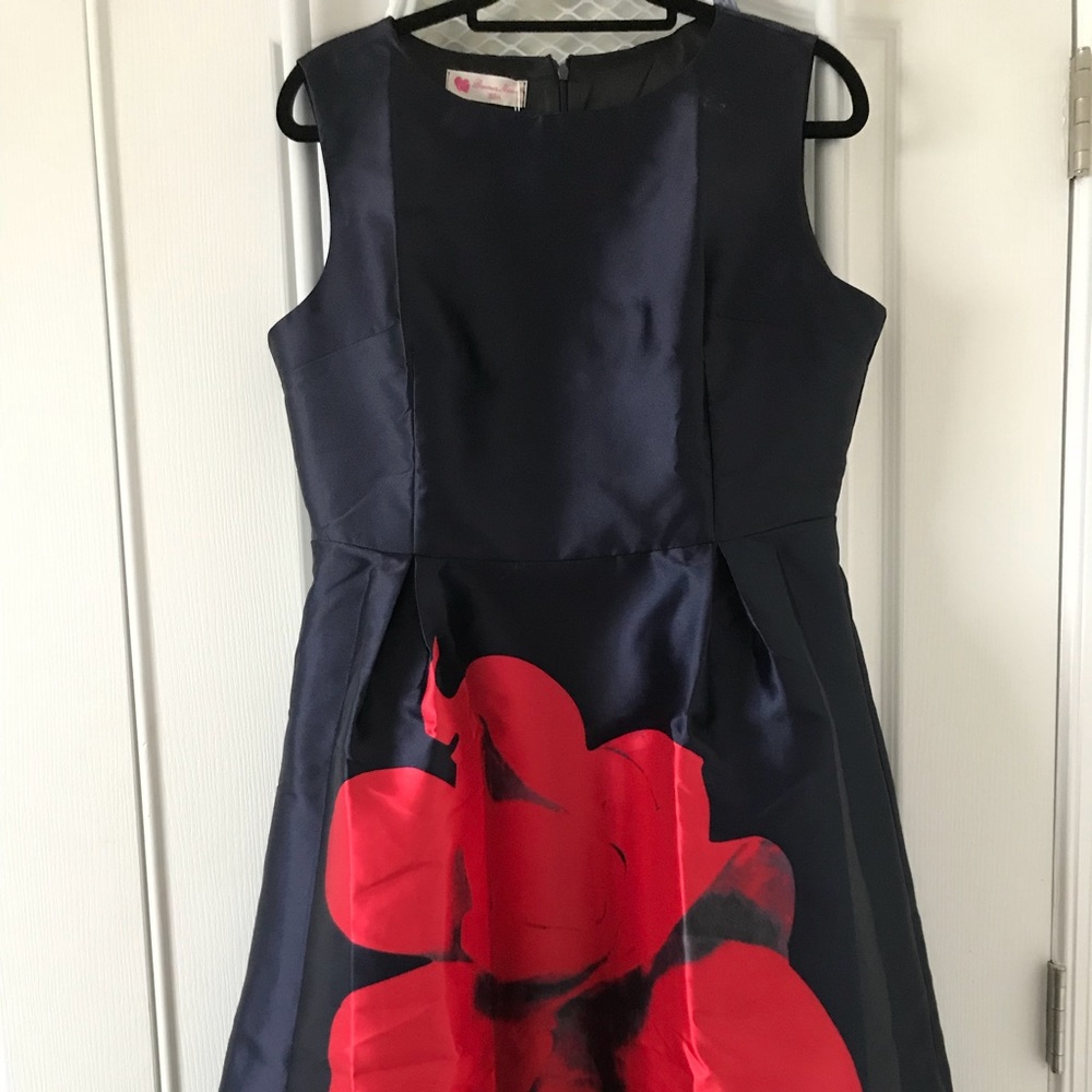 Blue and Red fit and flare dress. New with tags.